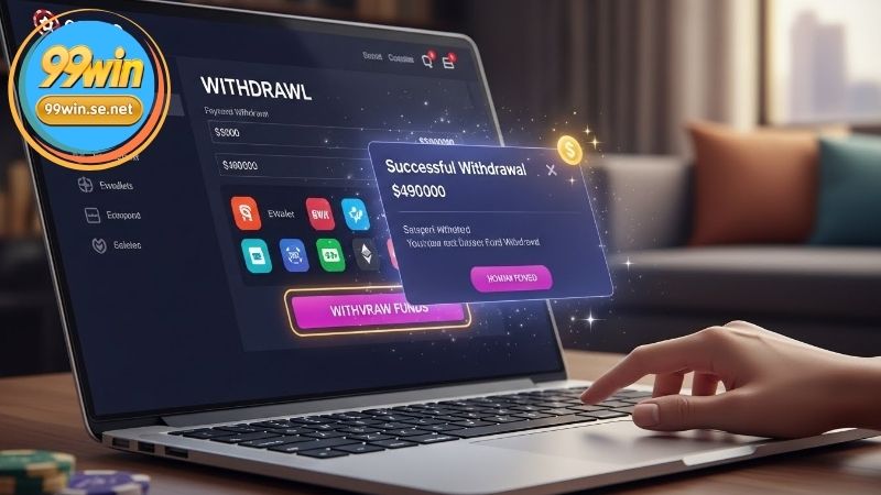 Rút tiền 99WIN - Hướng dẫn để trải nghiệm tiện lợi bậc nhất 2 Hướng dẫn quy trình rút tiền 99WIN